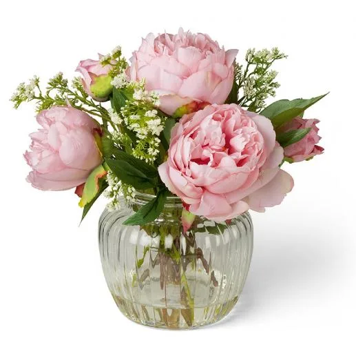 Romantico Florero de Peonias