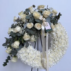 Corona de Flores para Condolencias, Flores a domicilio