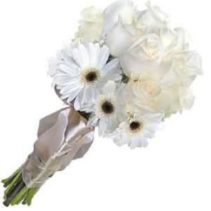 Ramo de rosas y Gerberas Blancas – Flores a Domicilio