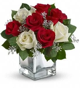 Cubo con Rosas