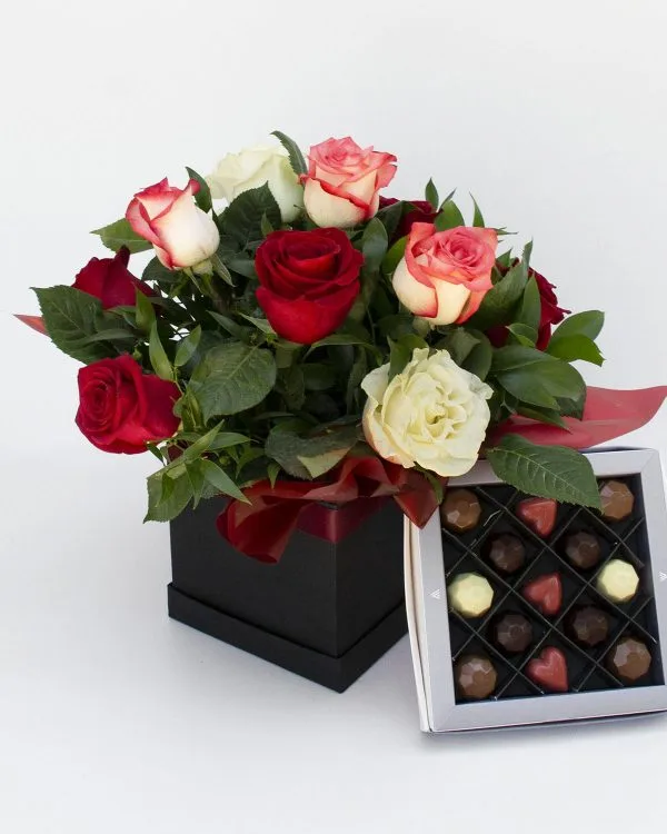 San Valentin Rosas y Bombones Medium