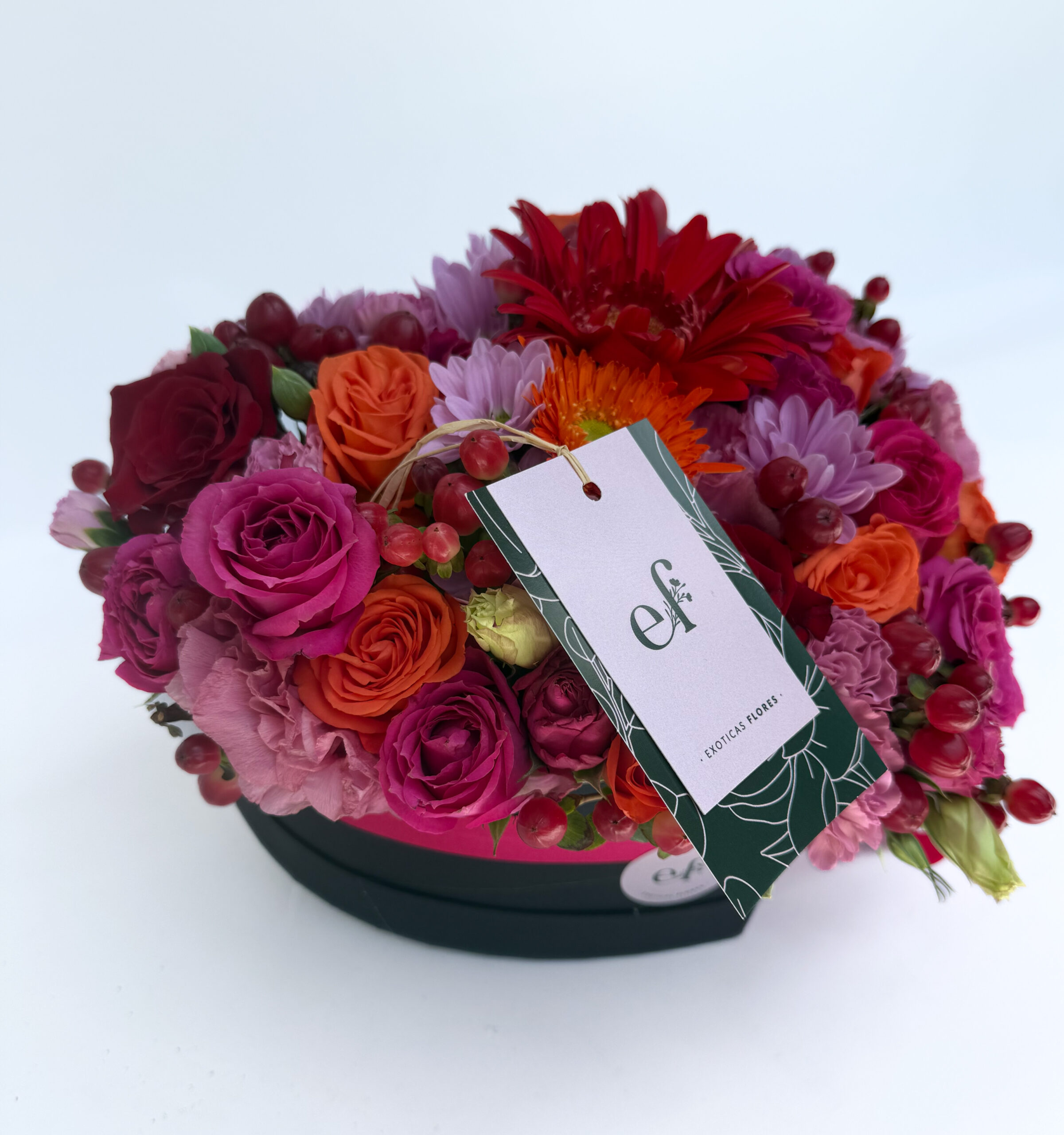 Ramo Floral Vibrante de Rosas y Gerberas – Exóticas Flores®